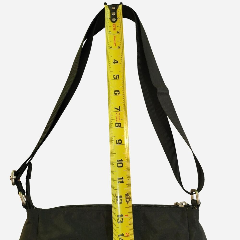 Baggallini Pocket Town Black Crossbody Purse Adjustable Travel Nylon Bag - Picture 5 of 8